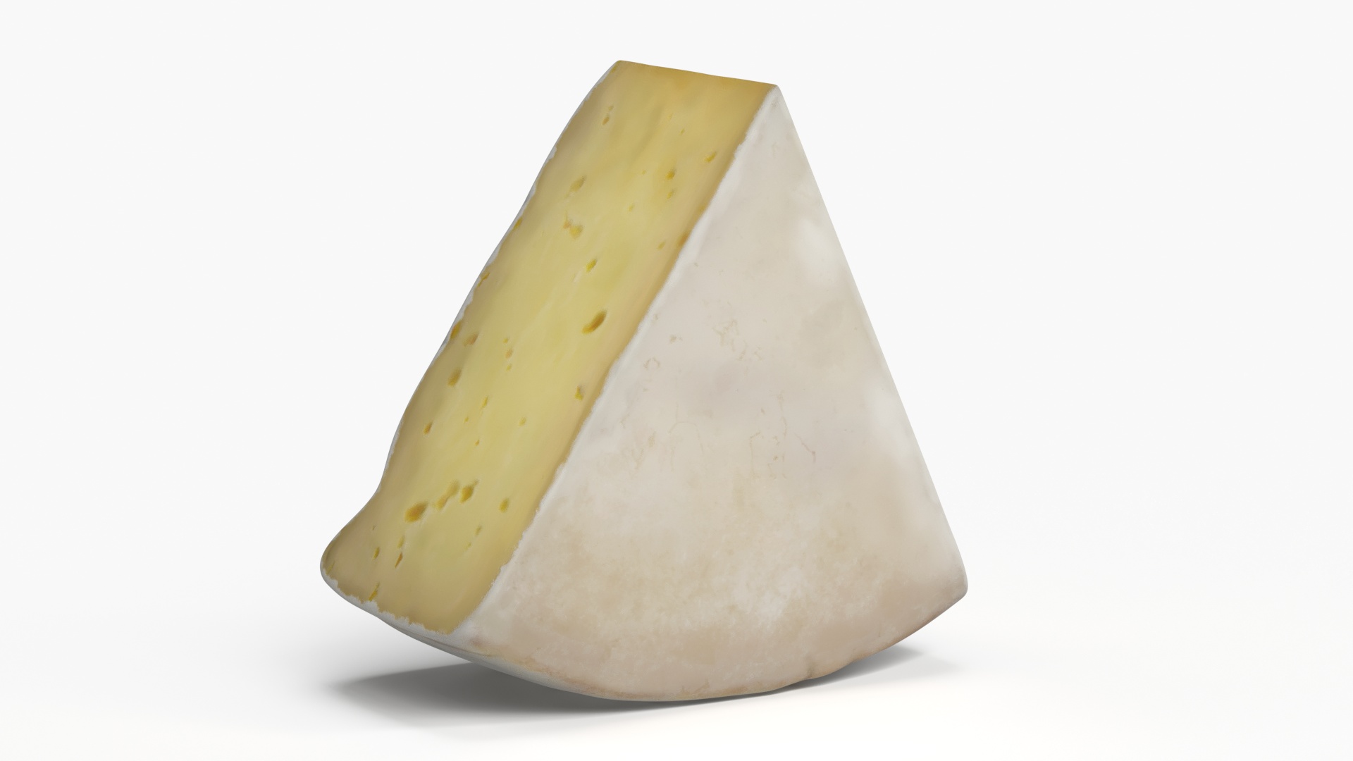 Soft Cheese Wheel with Cut Wedges on Plate - view 9