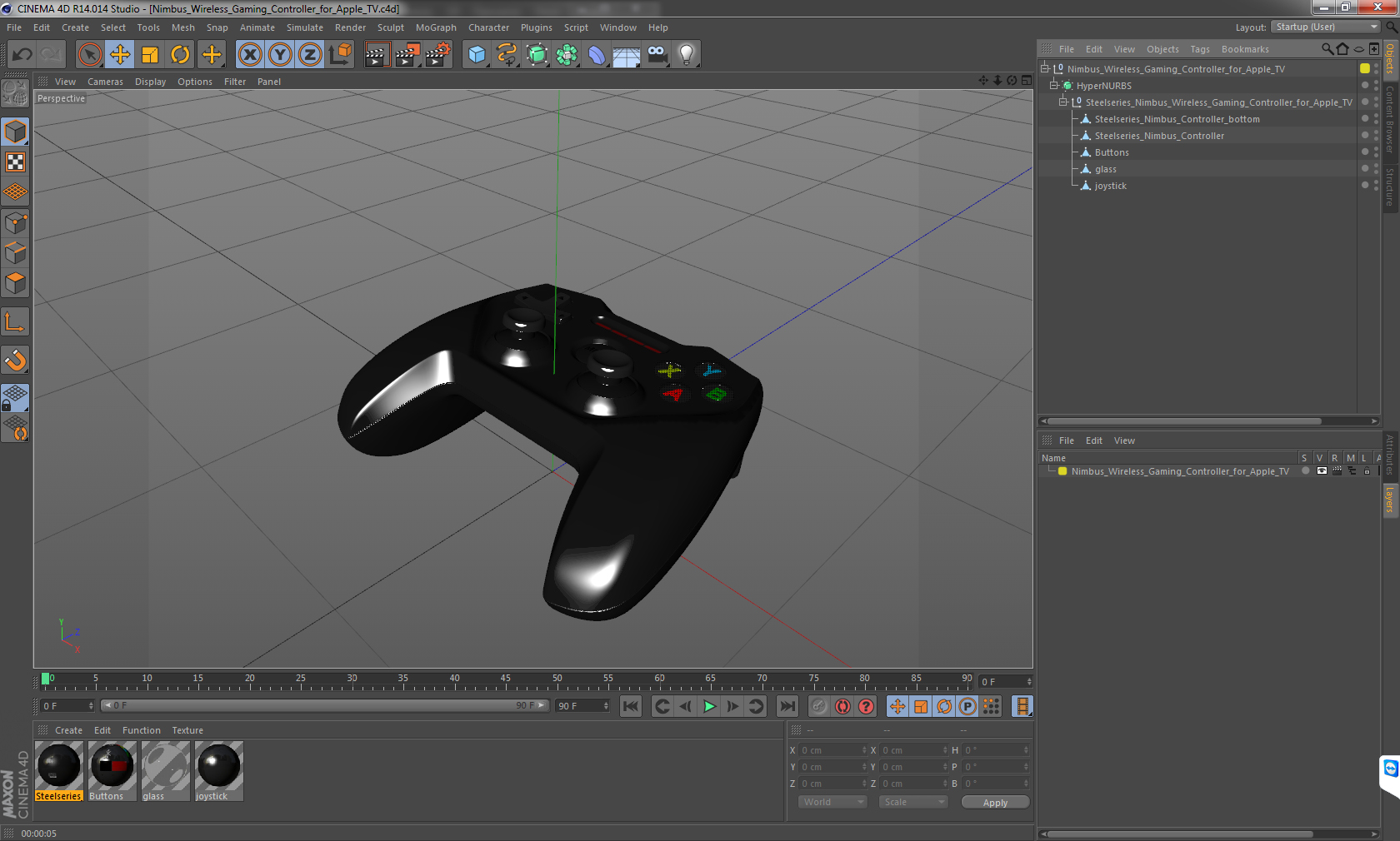 3D Nimbus Wireless Gaming Controller for Apple TV