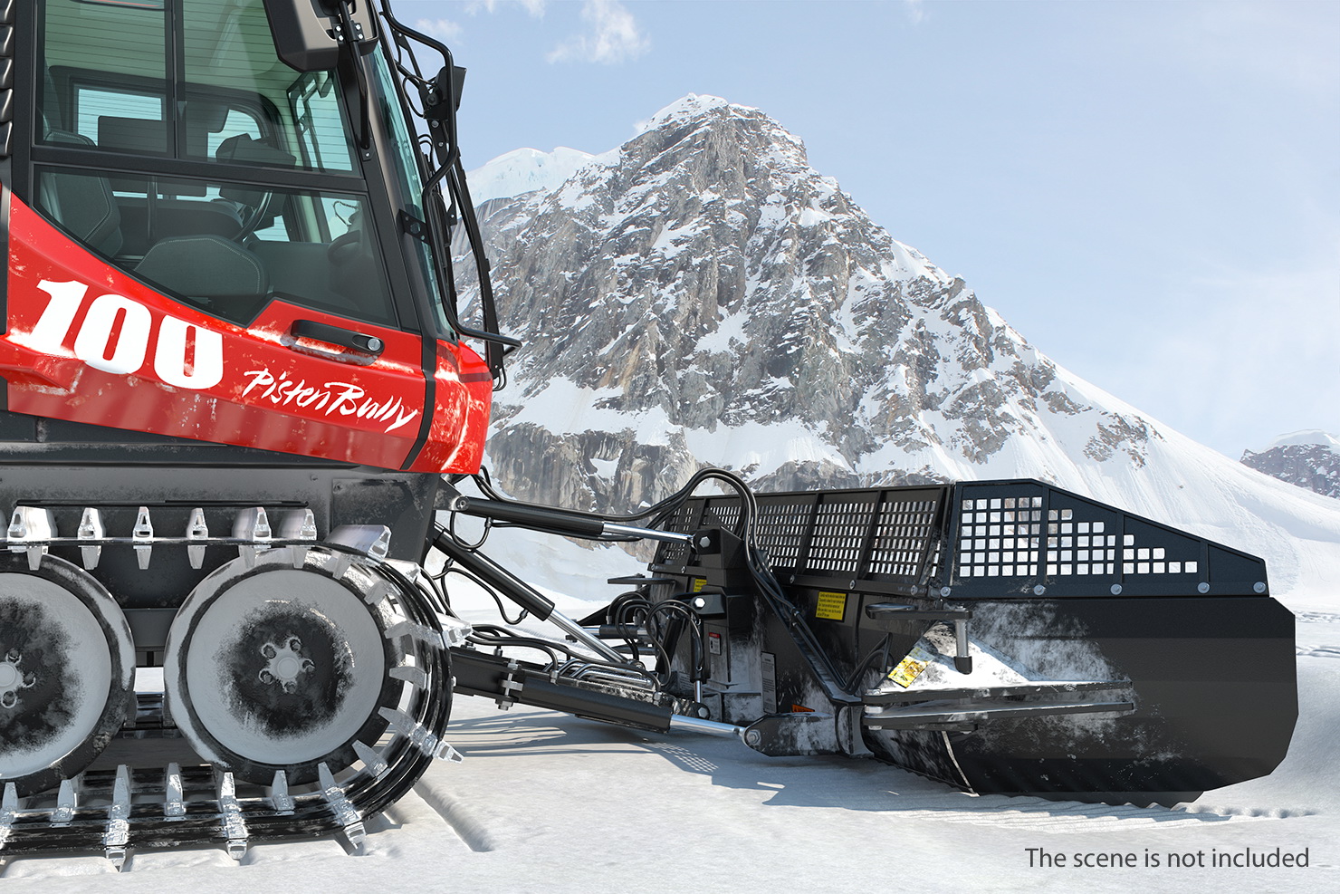 3D model PISTENBULLY 100 Snowcat Rigged