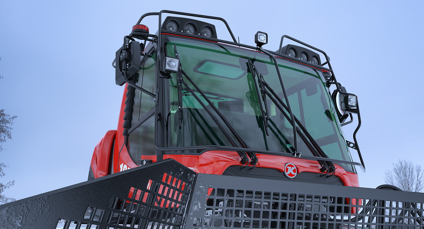 3D model PISTENBULLY 100 Snowcat Rigged