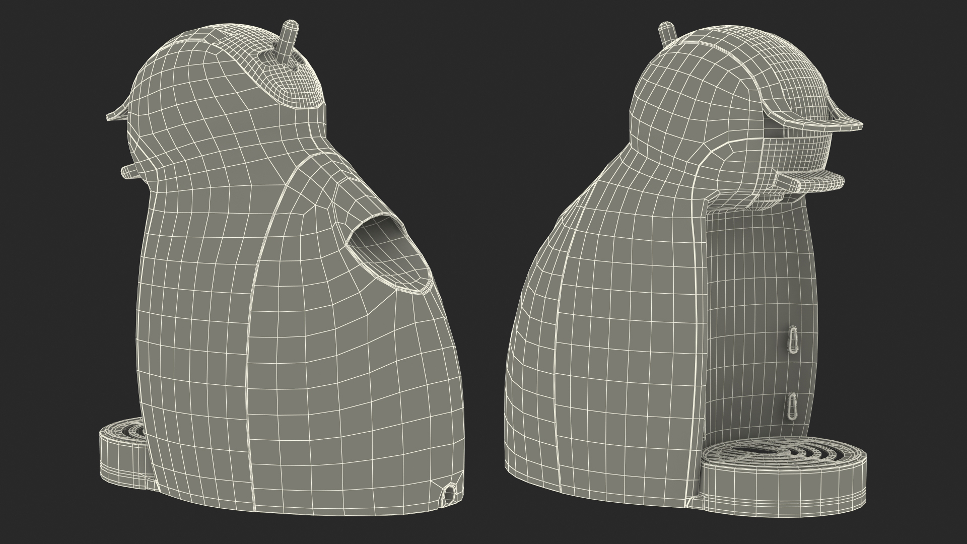 Nescafe Capsule Coffee Machine Dolce Gusto Silver 3D model