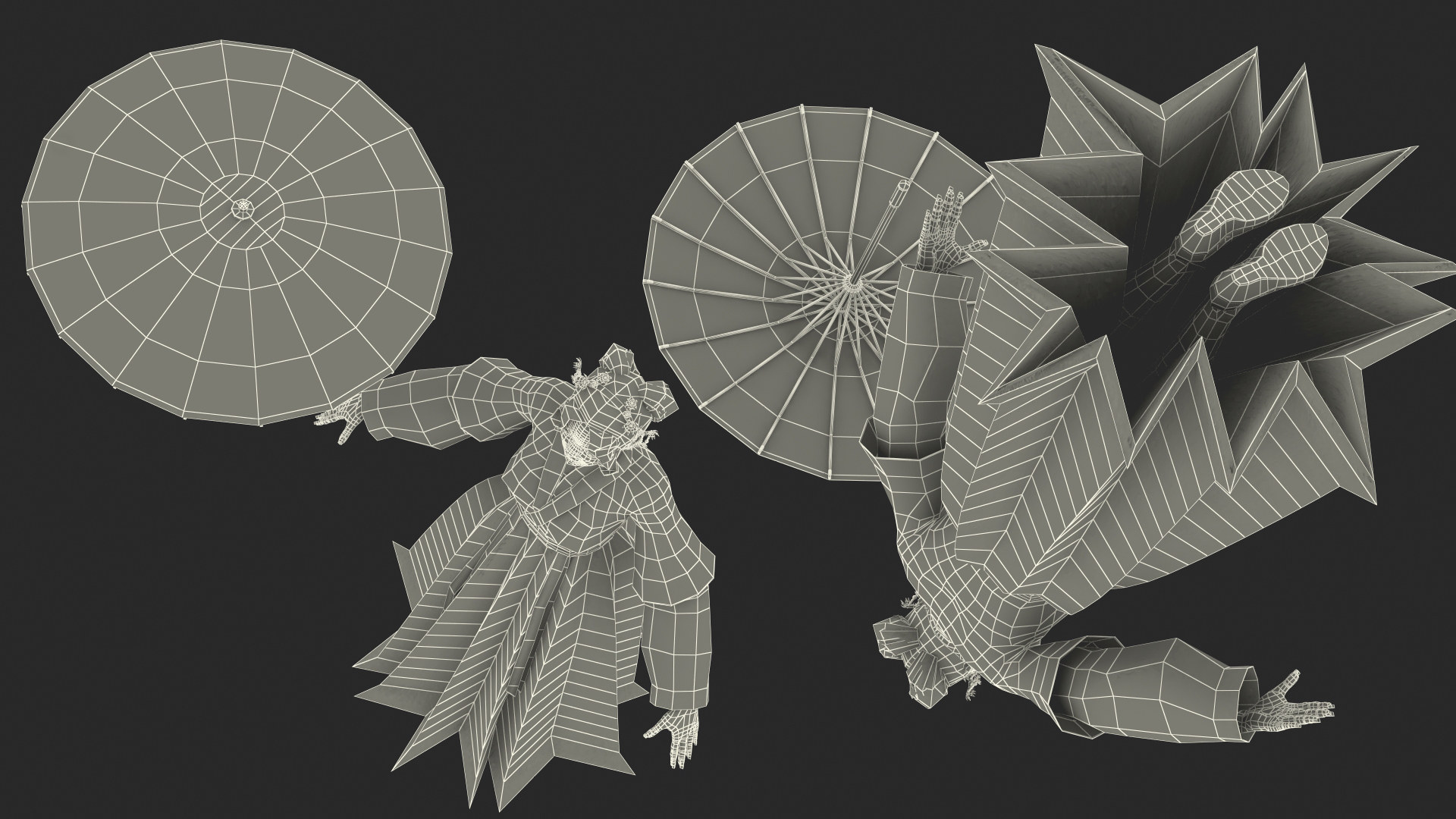 Traditional Chinese Woman Rigged 3D