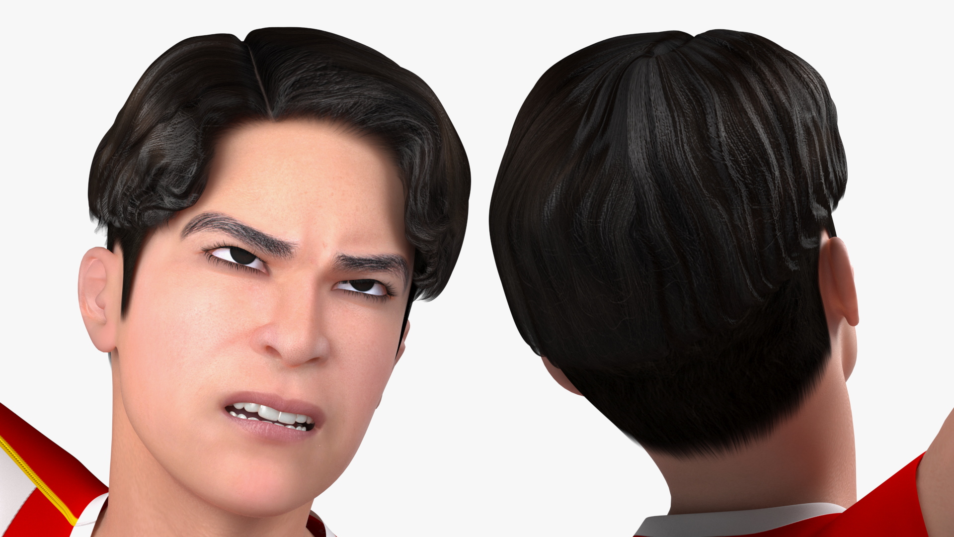 3D model Chinese Volleyball Player With Ball