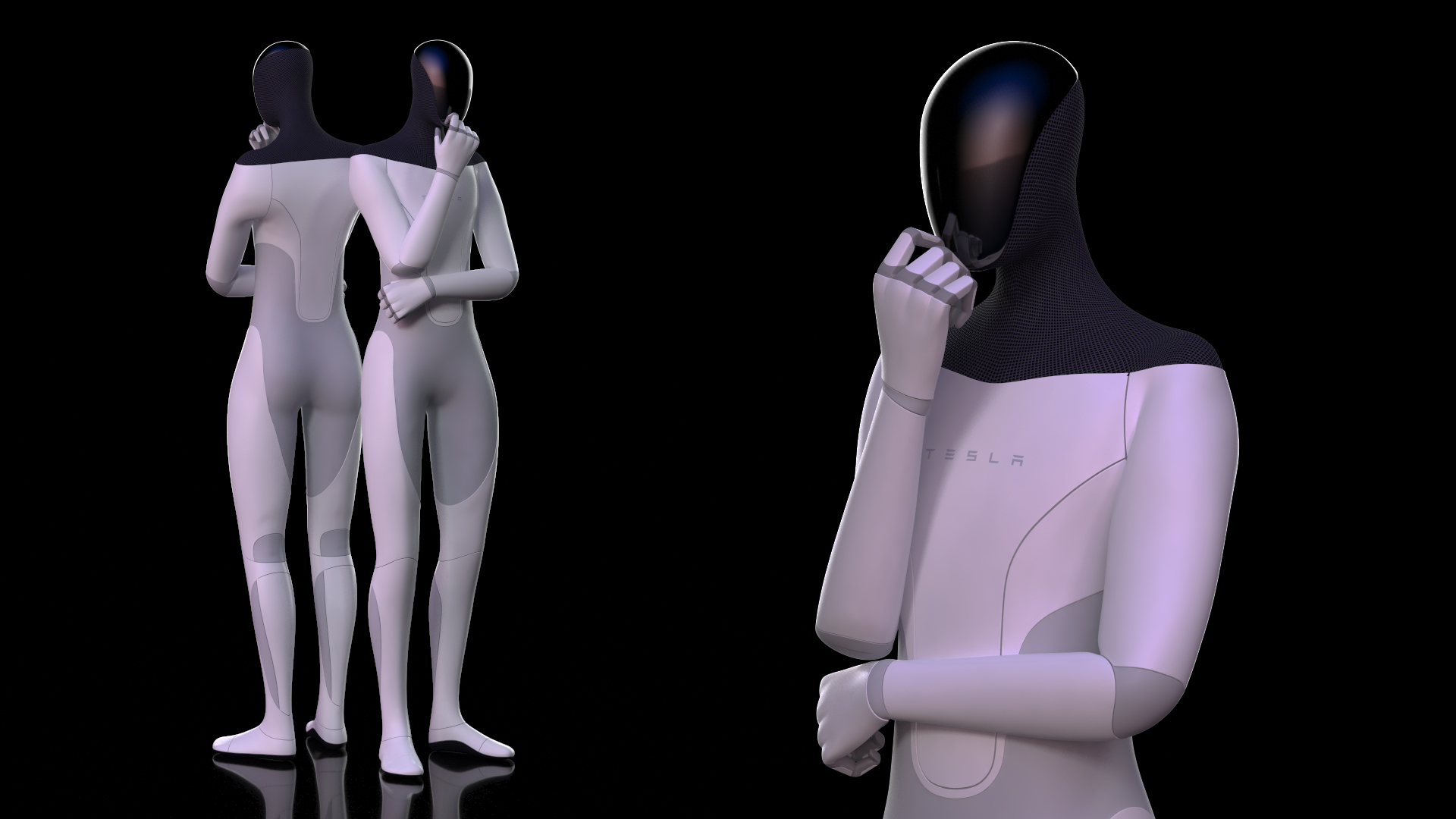 3D Tesla Bot Standing Pose model