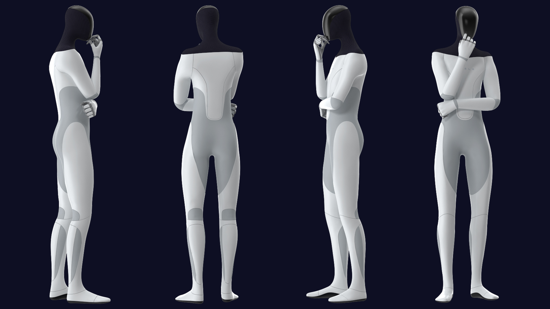 3D Tesla Bot Standing Pose model
