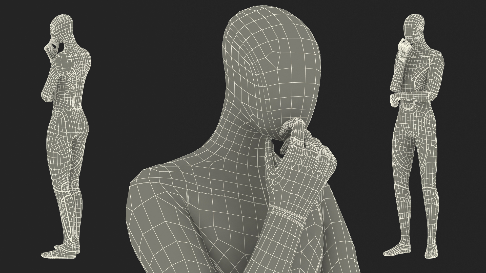 3D Tesla Bot Standing Pose model