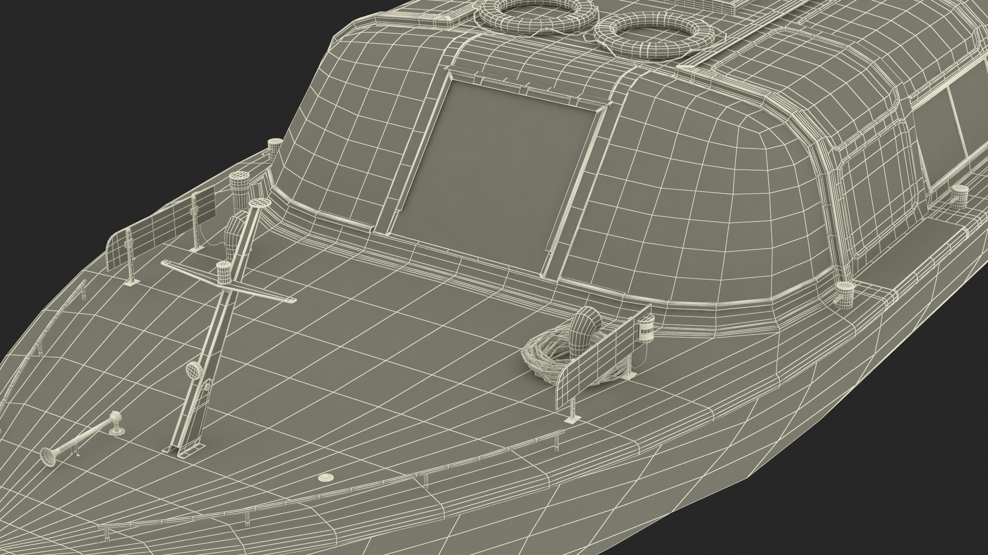 Amsterdam Canal Orange Cruise Boat 3D model