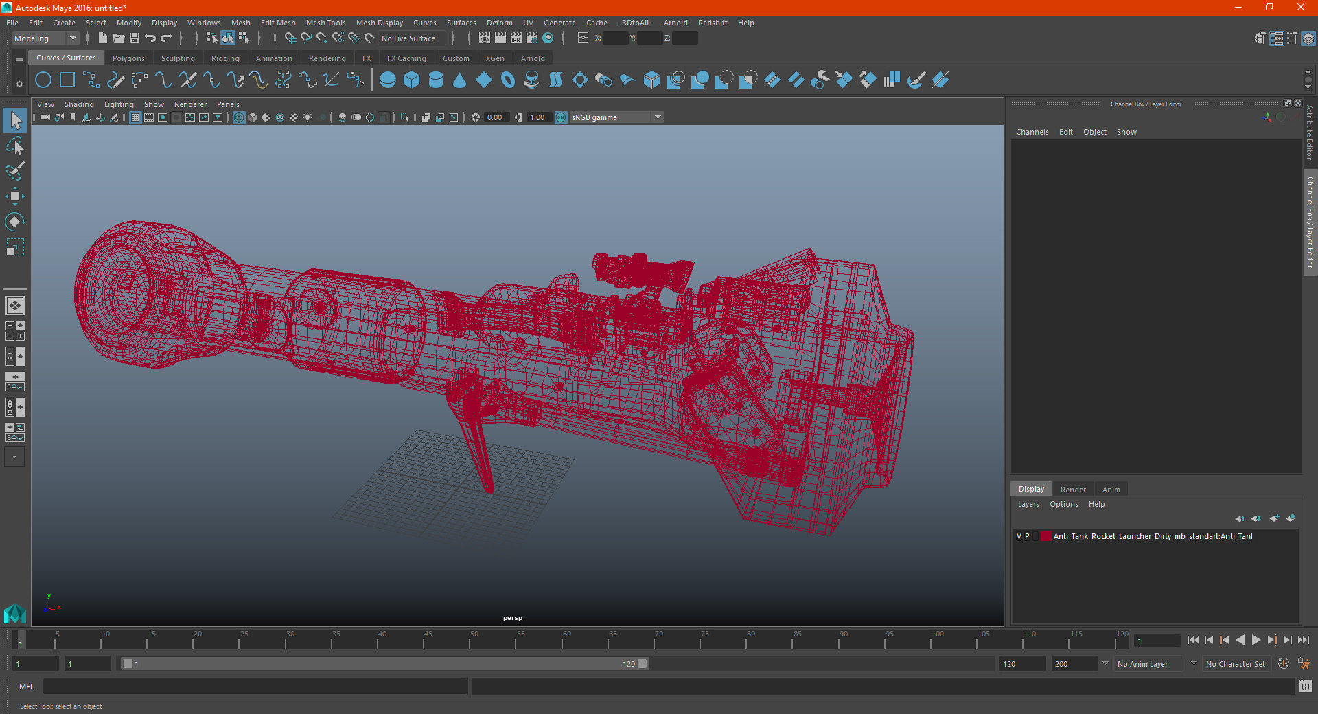 Anti Tank Rocket Launcher New 3D model