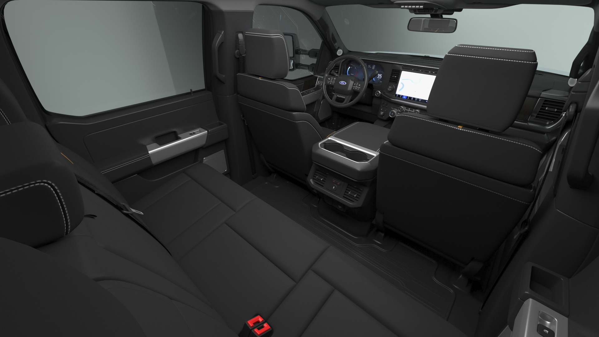 3D model White Pickup Ford Super Duty F550 Rigged