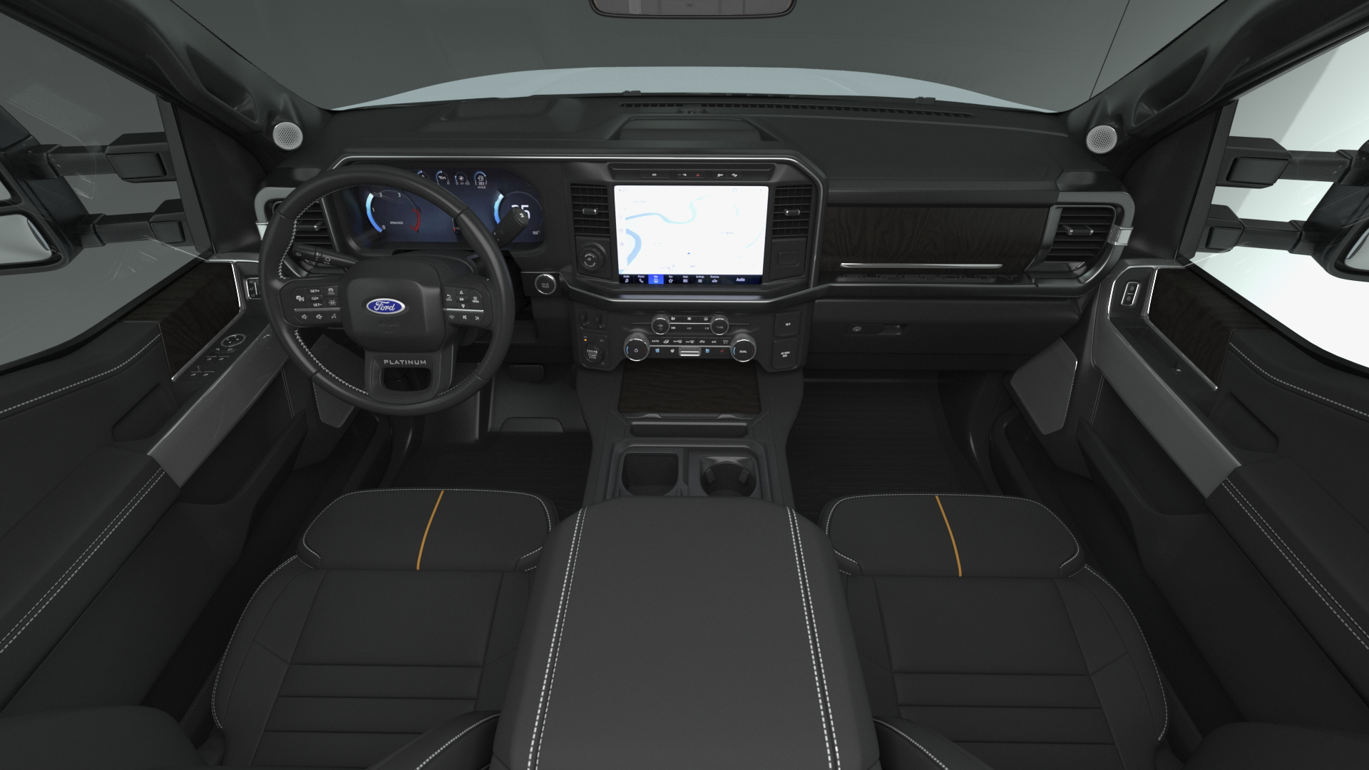 3D model White Pickup Ford Super Duty F550 Rigged