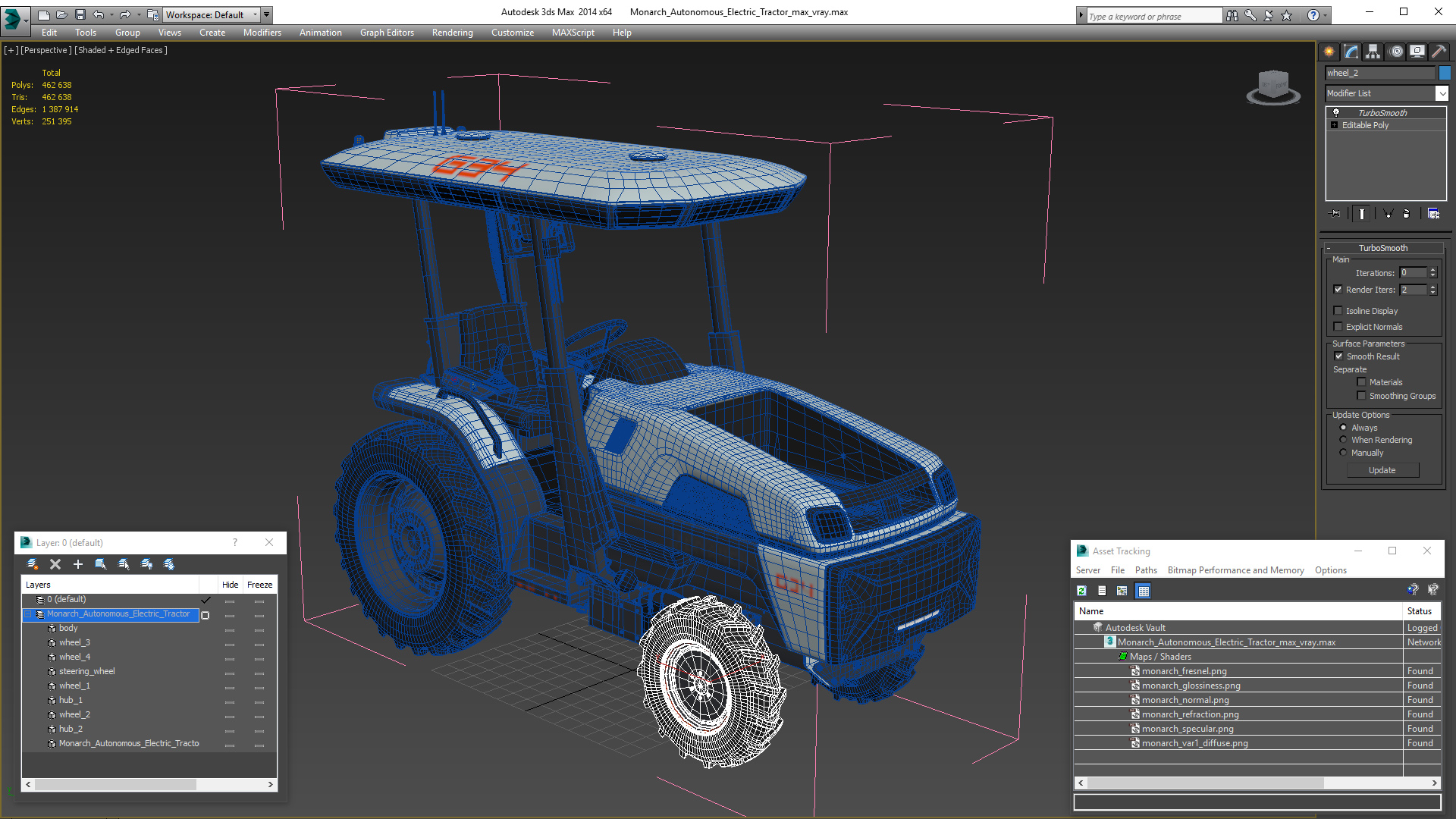 3D model Monarch Autonomous Electric Tractor