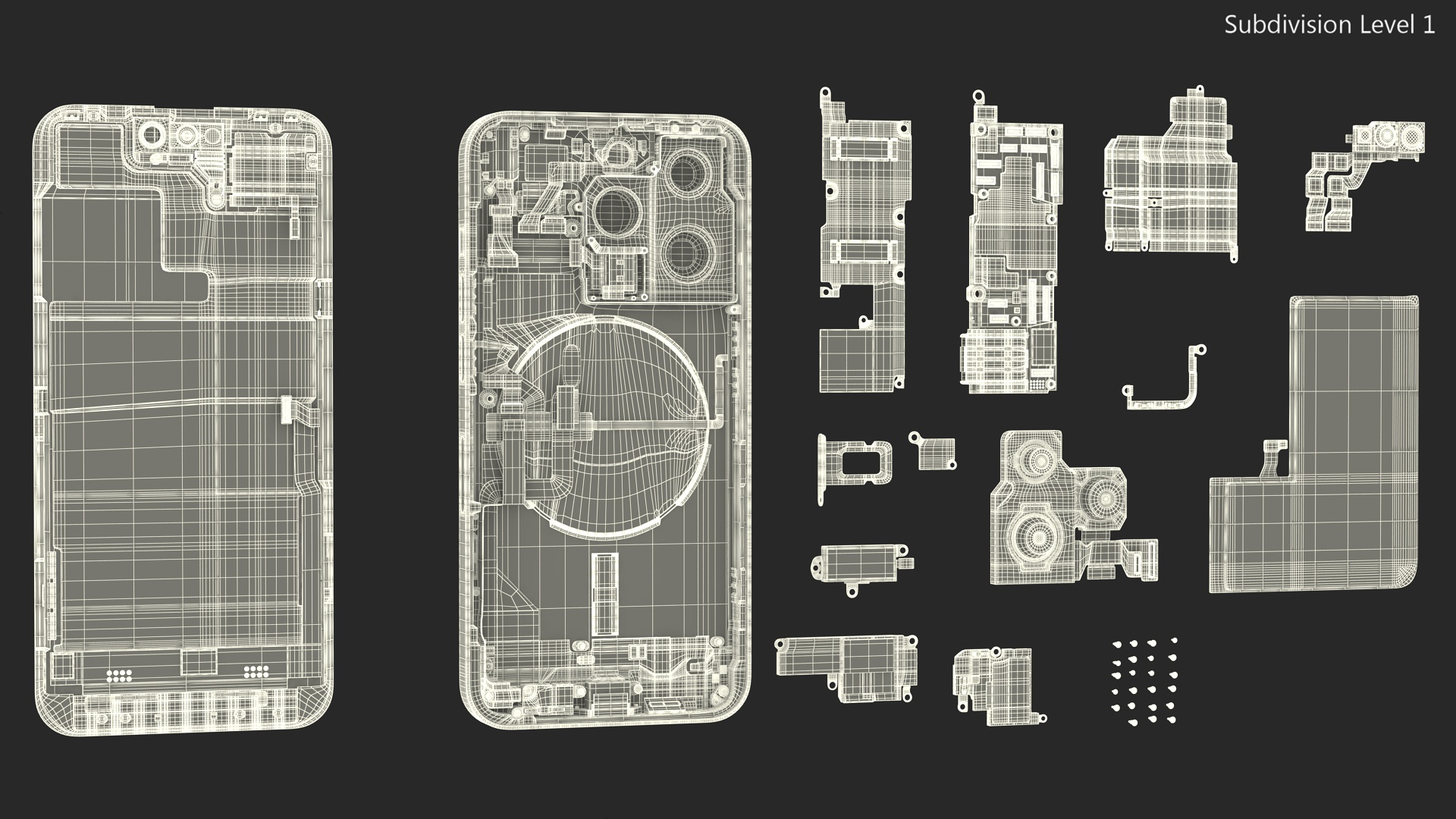 iPhone 14 Pro Fully Disassembled 3D