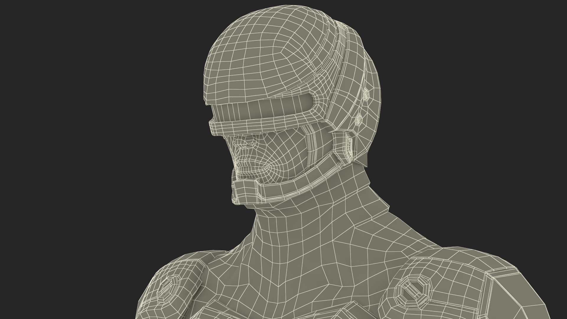 Sci Fi Cop with Robotic Dog Rigged 3D model