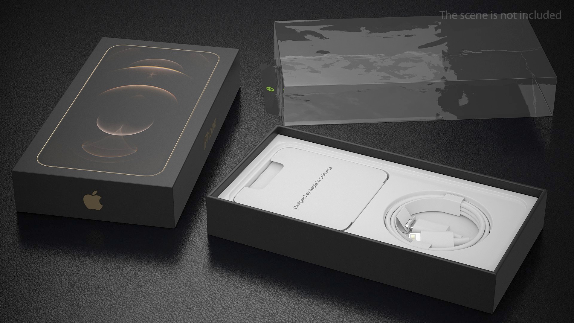 3D iPhone 12 Pro Max Box Gold