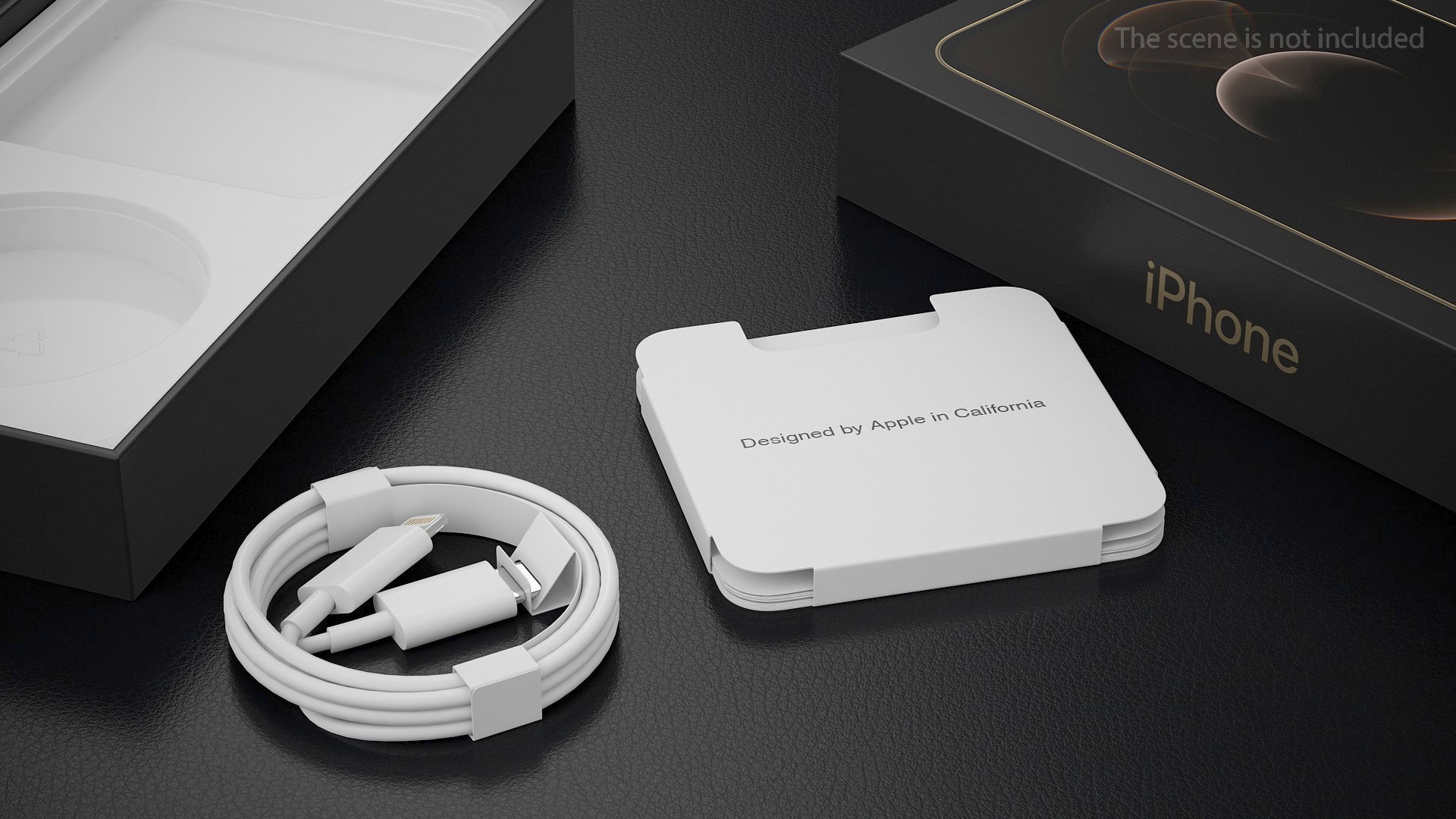 3D iPhone 12 Pro Max Box Gold