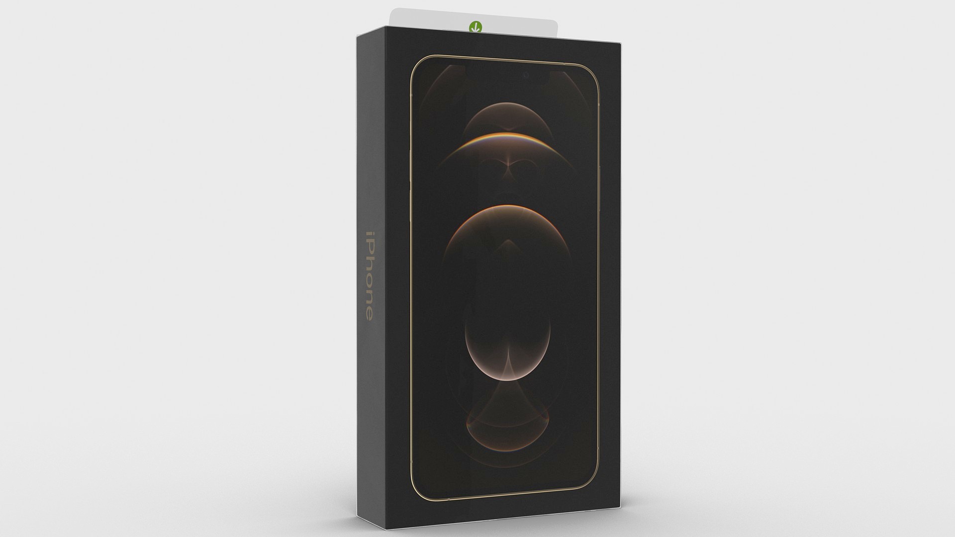 3D iPhone 12 Pro Max Box Gold
