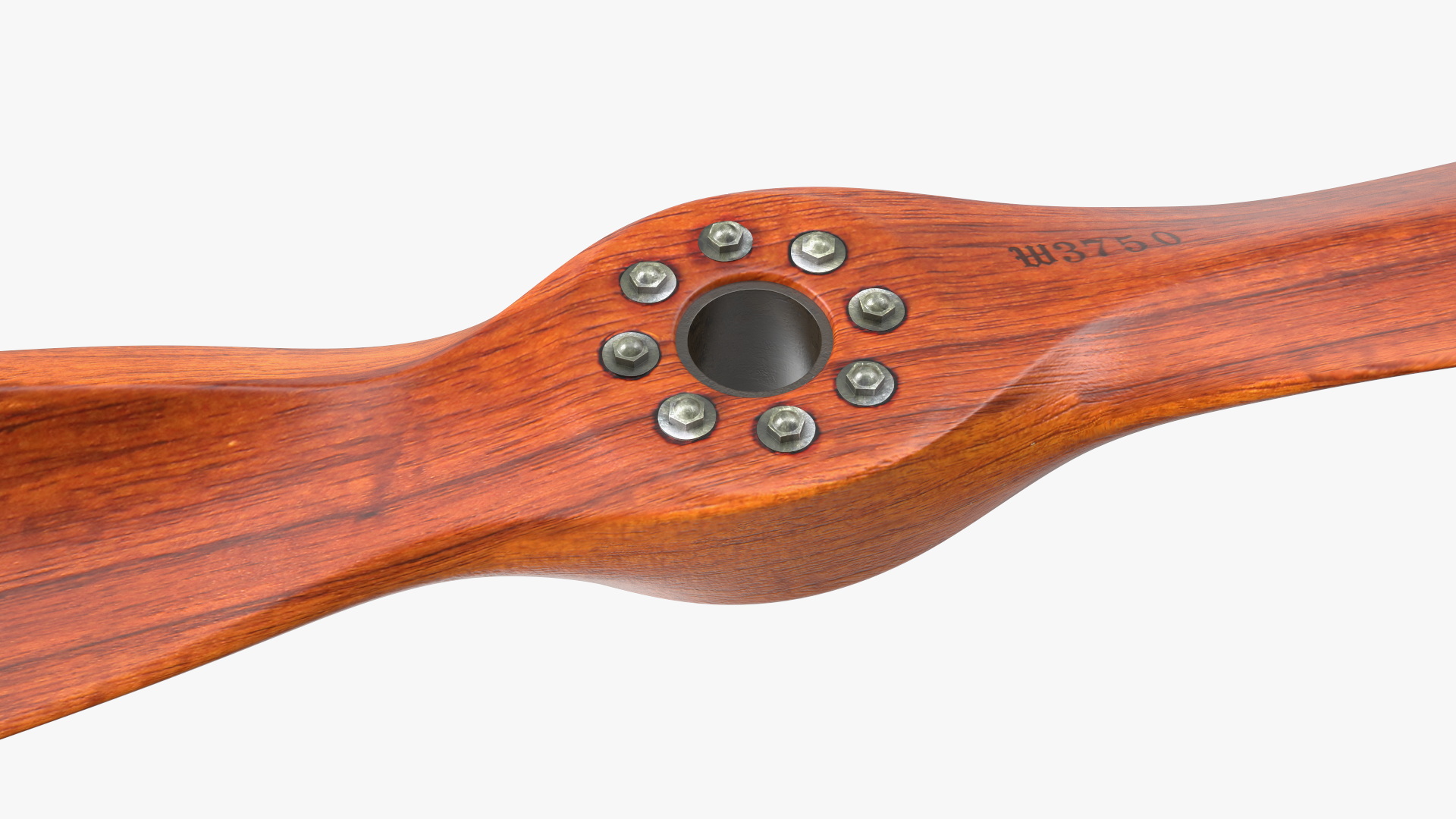 3D Vintage Wooden Airplane Propeller model