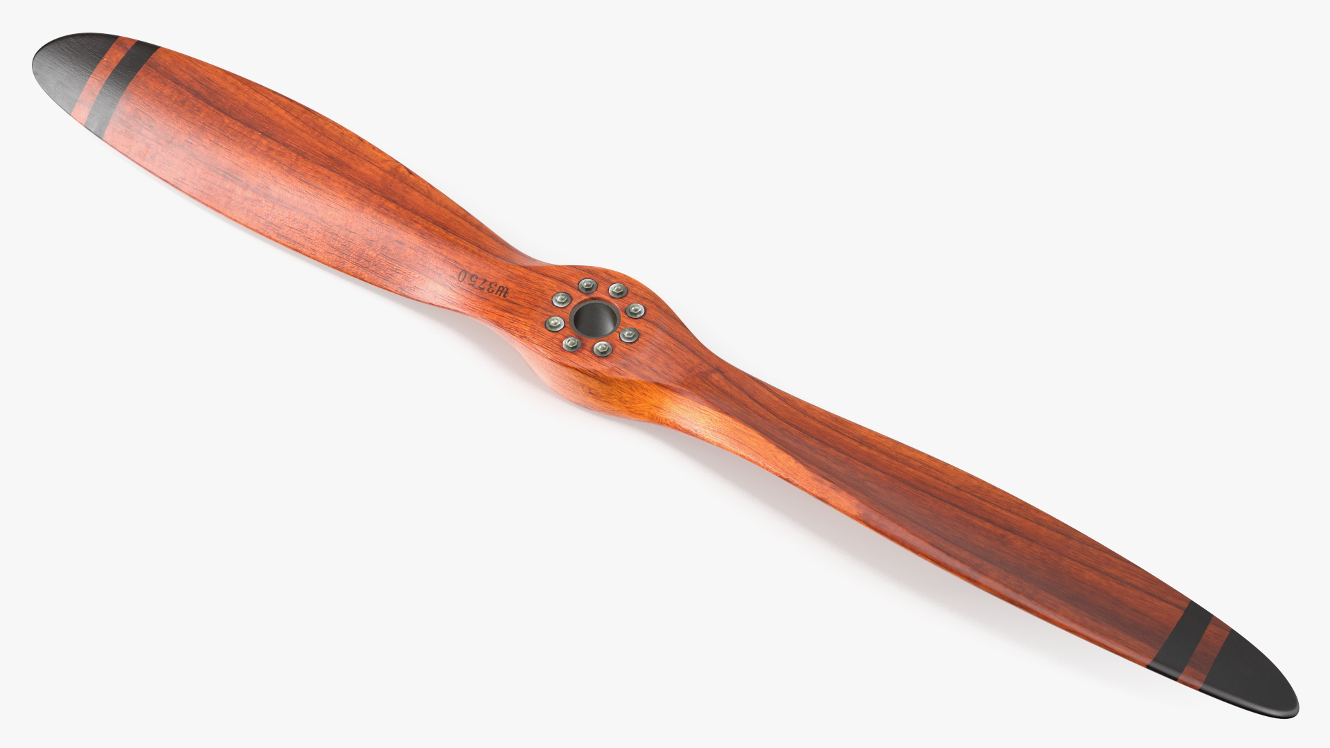 3D Vintage Wooden Airplane Propeller model