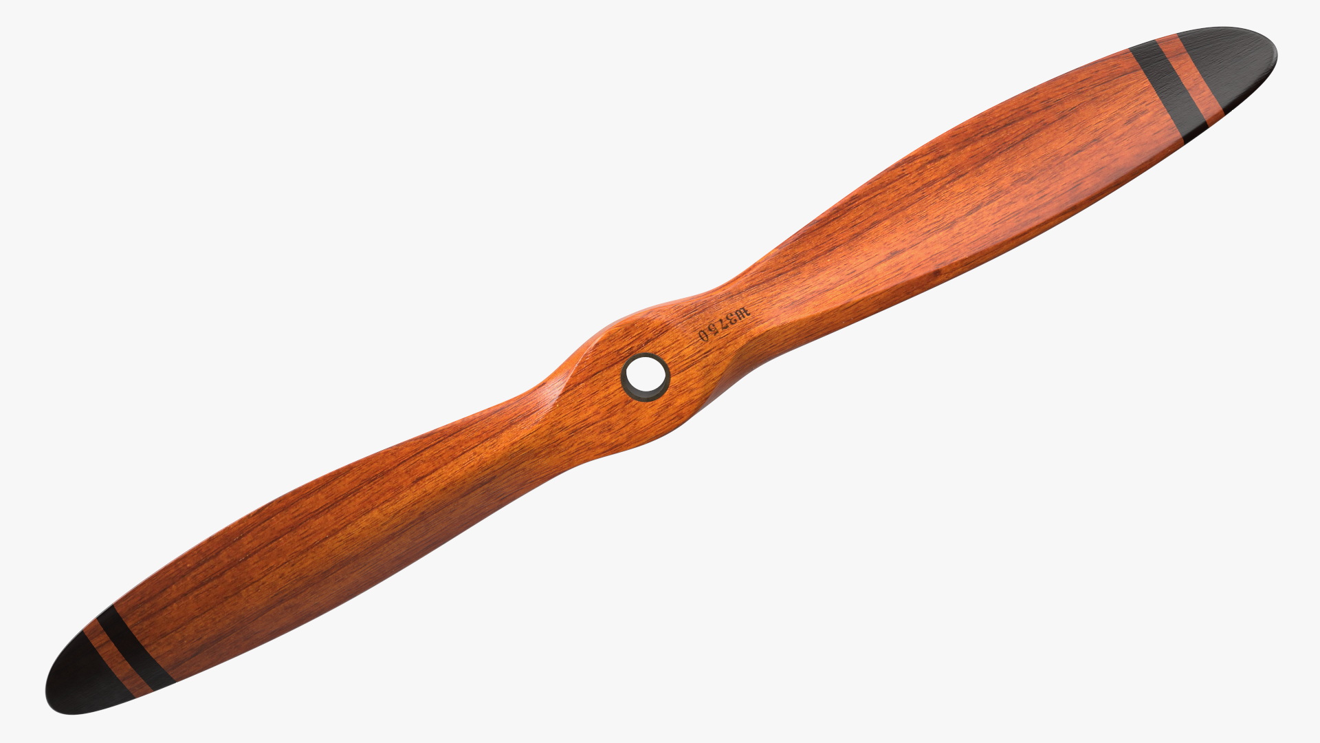 3D Vintage Wooden Airplane Propeller model