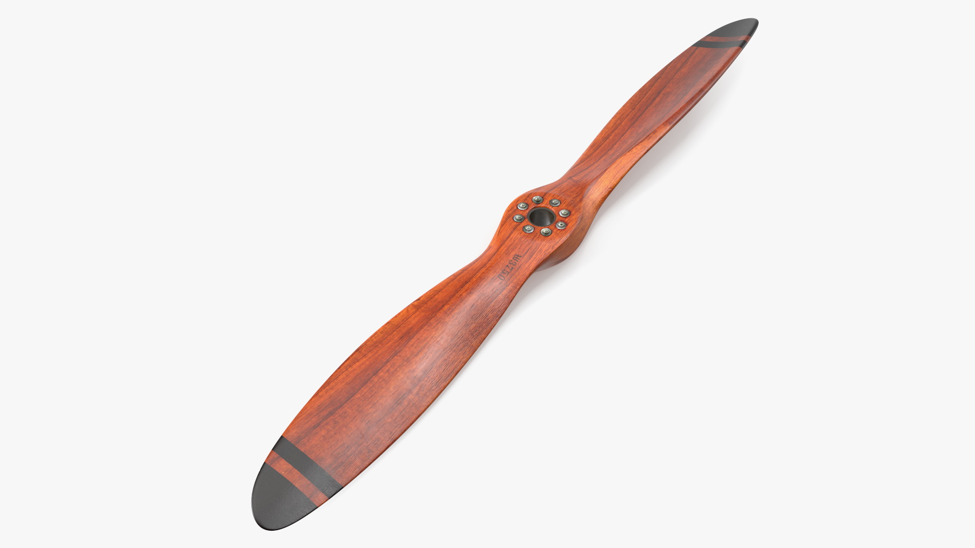 3D Vintage Wooden Airplane Propeller model