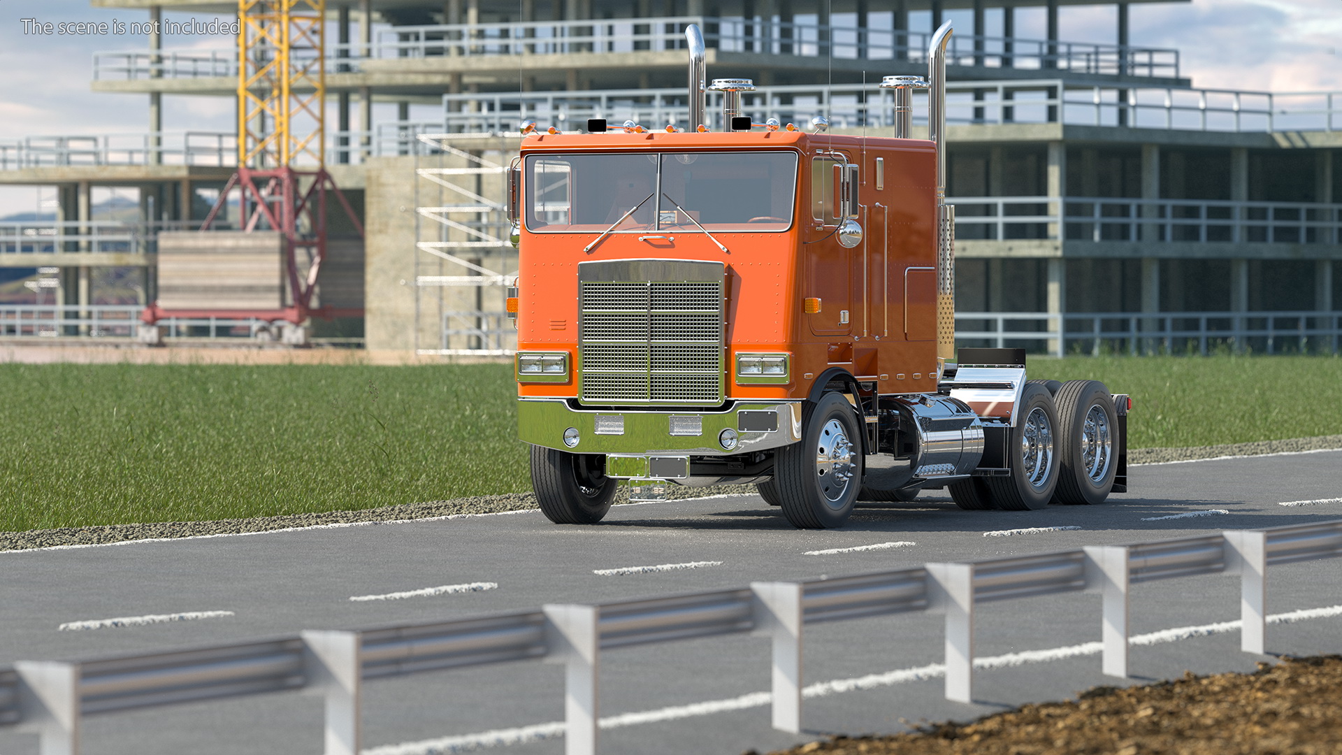 3D Cabover Truck model