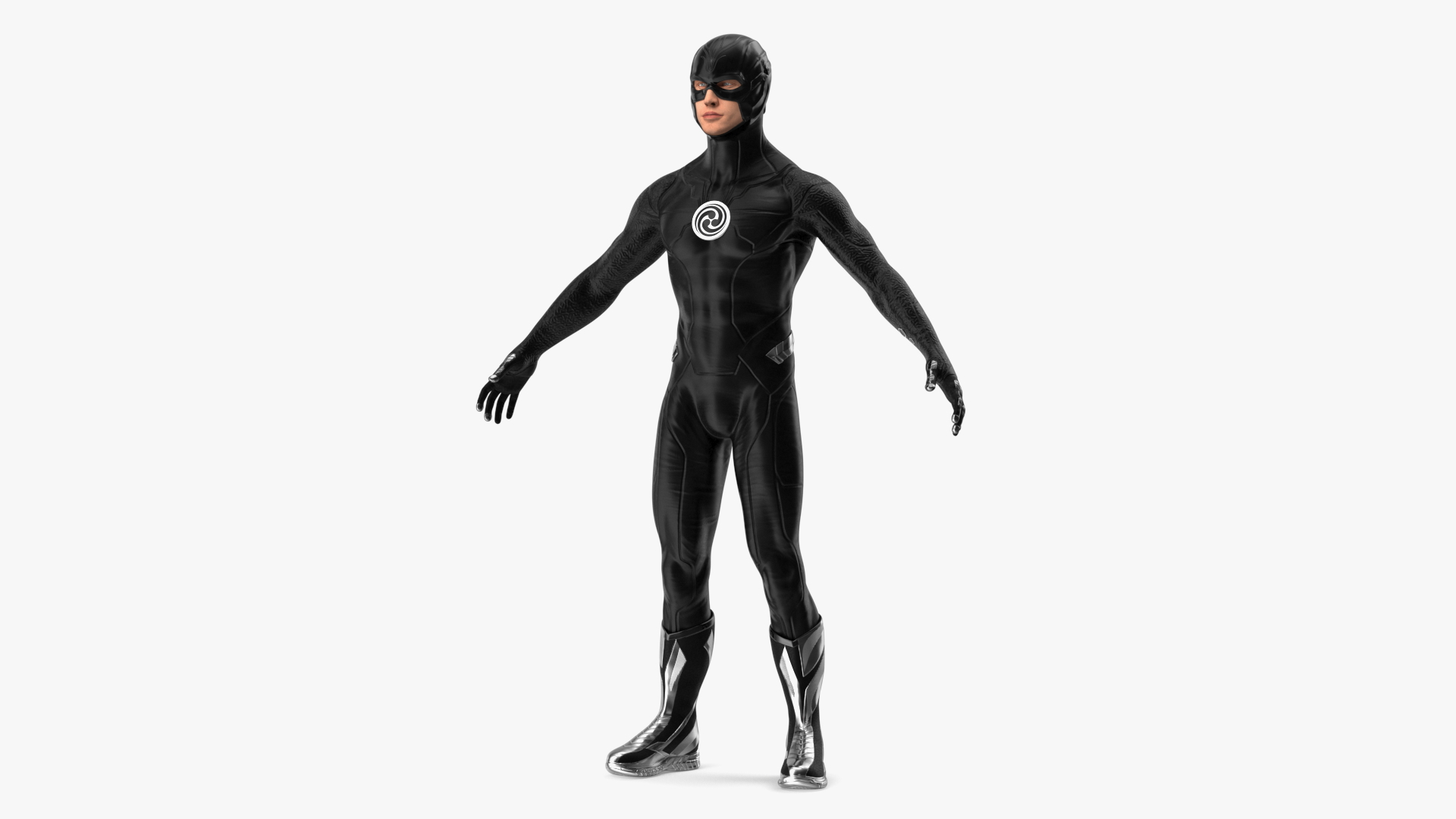 3D Superhero Character A-pose