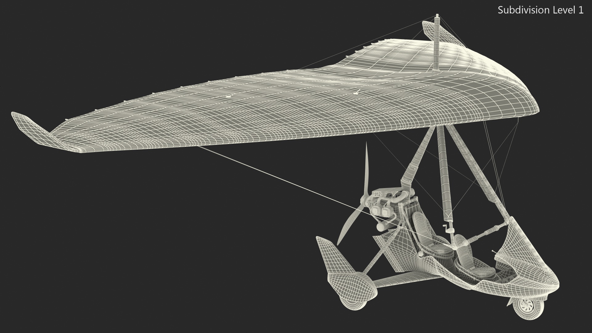 3D Tandem Ultralight Trike Generic
