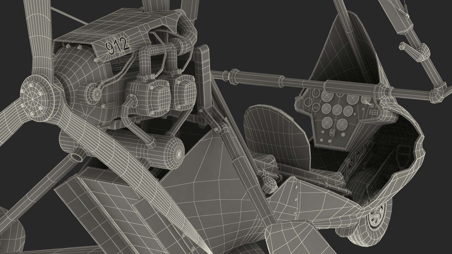 3D Tandem Ultralight Trike Generic