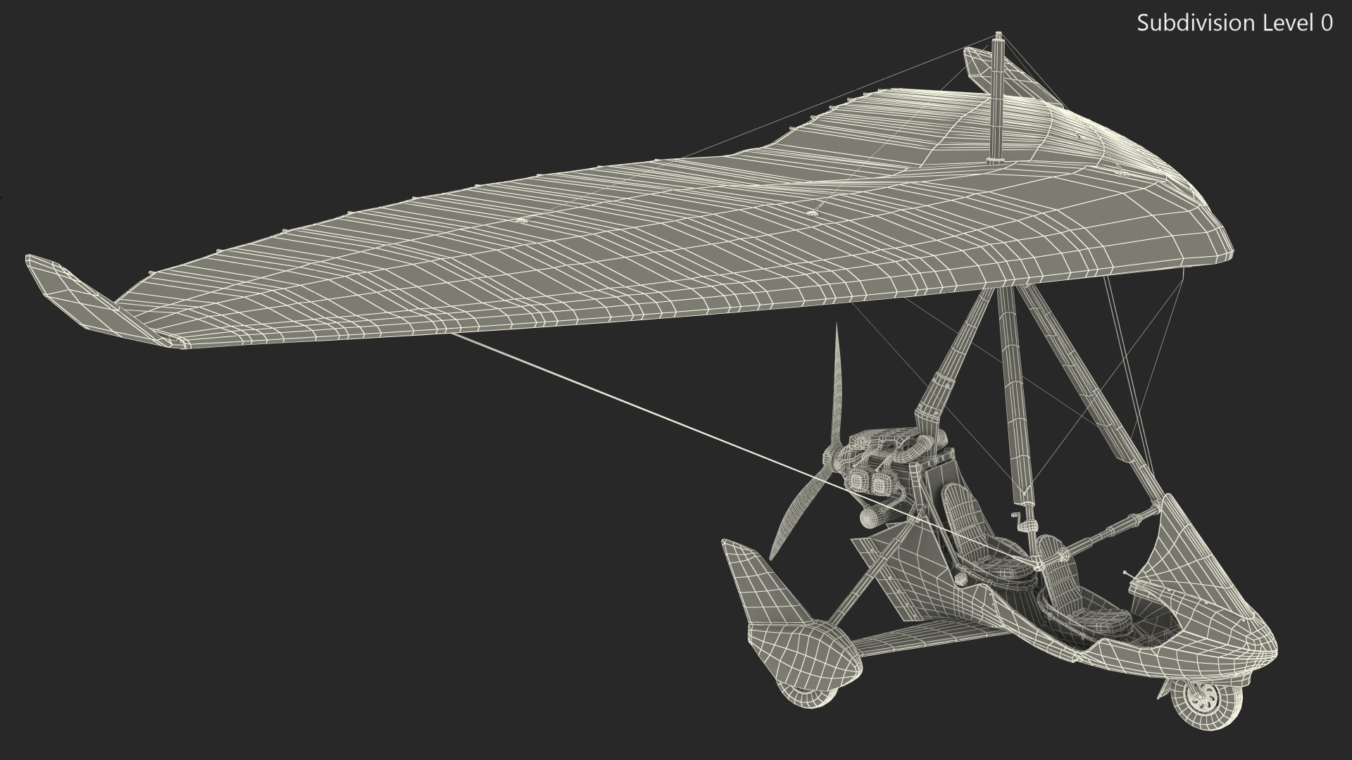 3D Tandem Ultralight Trike Generic