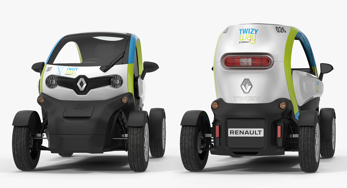 3D model Renault Twizy 2018 Rigged