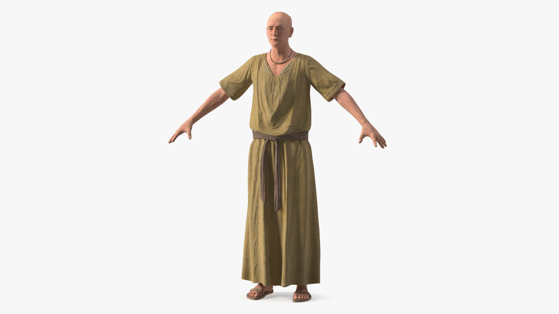 3D Ancient Priest A-Pose