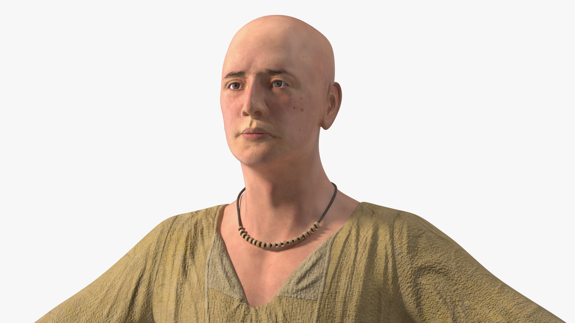 3D Ancient Priest A-Pose