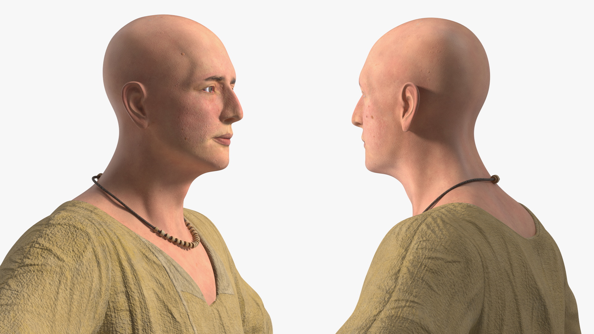 3D Ancient Priest A-Pose