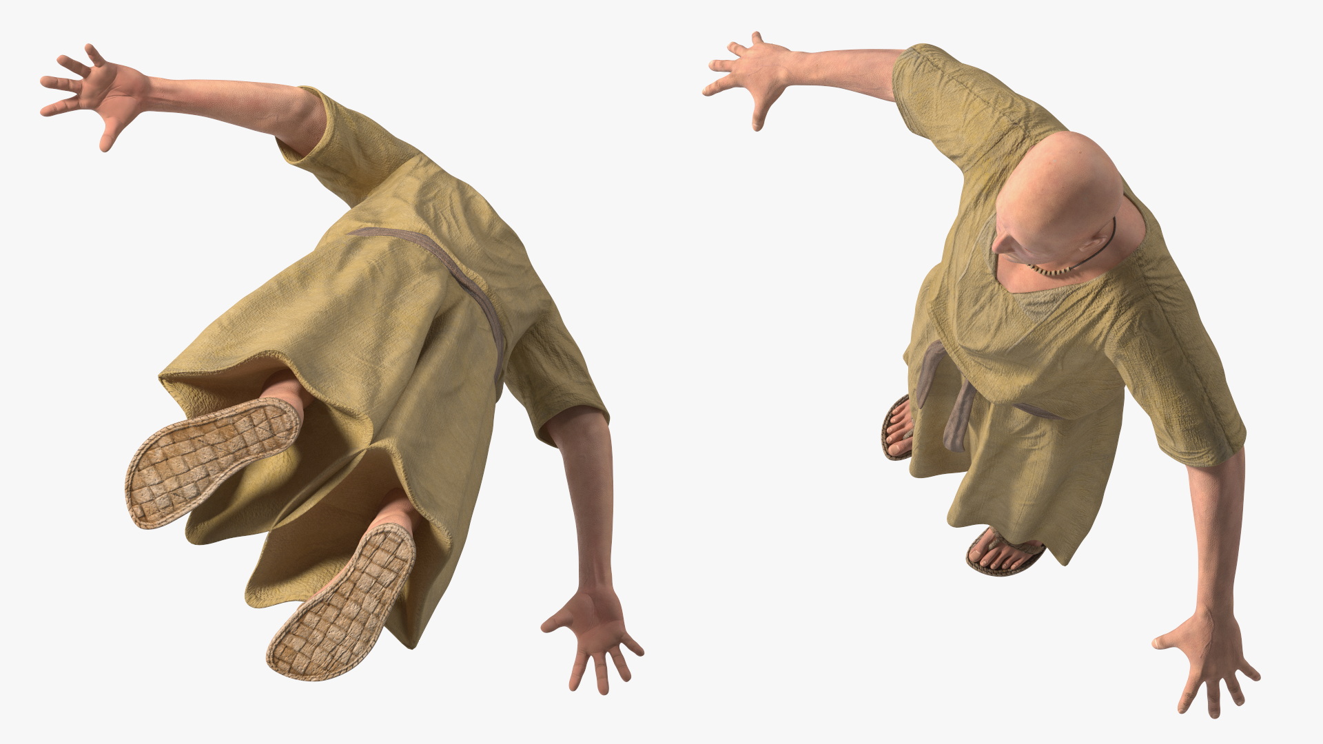 3D Ancient Priest A-Pose