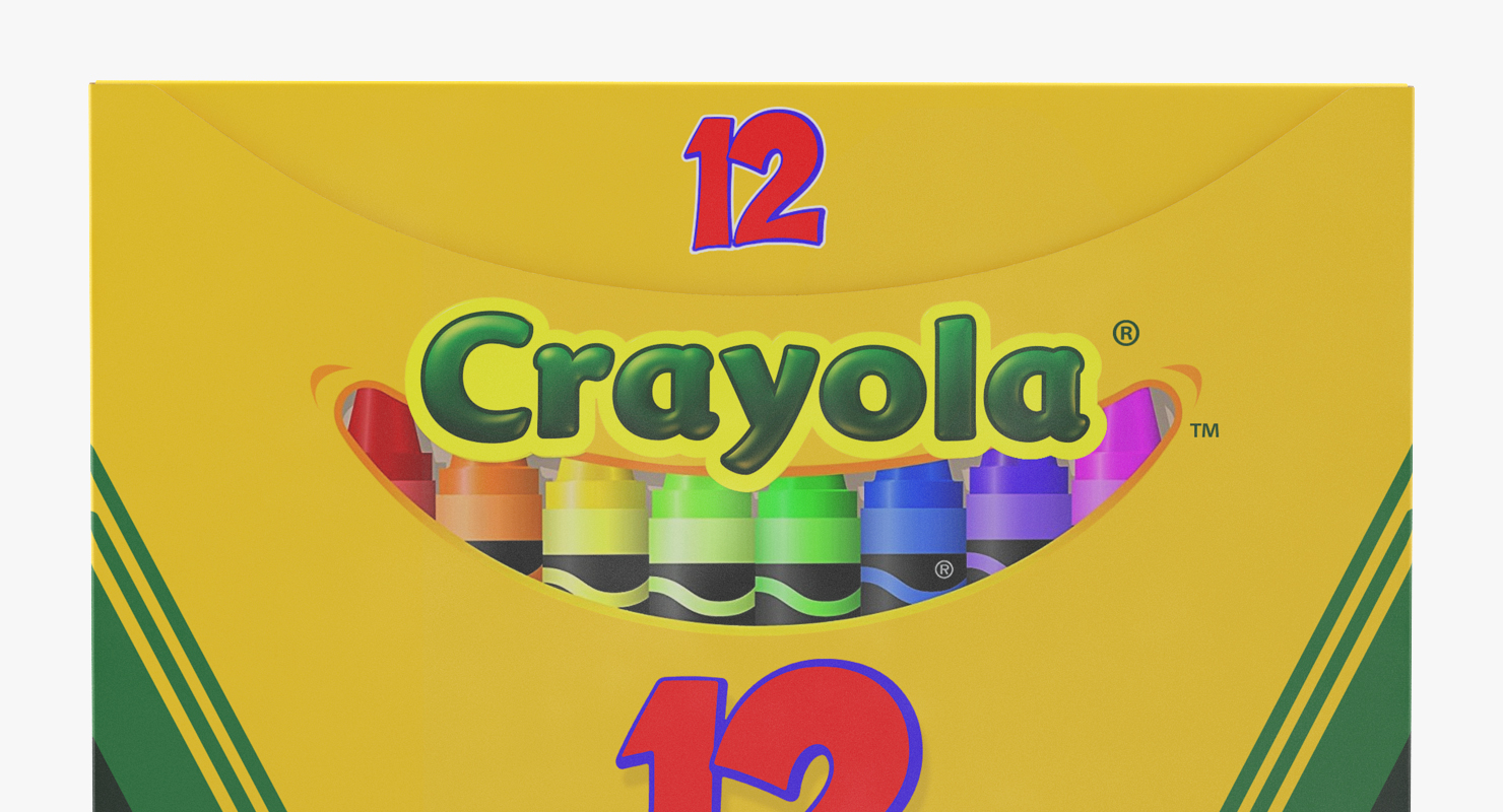 3D model Crayons Box 12 Count