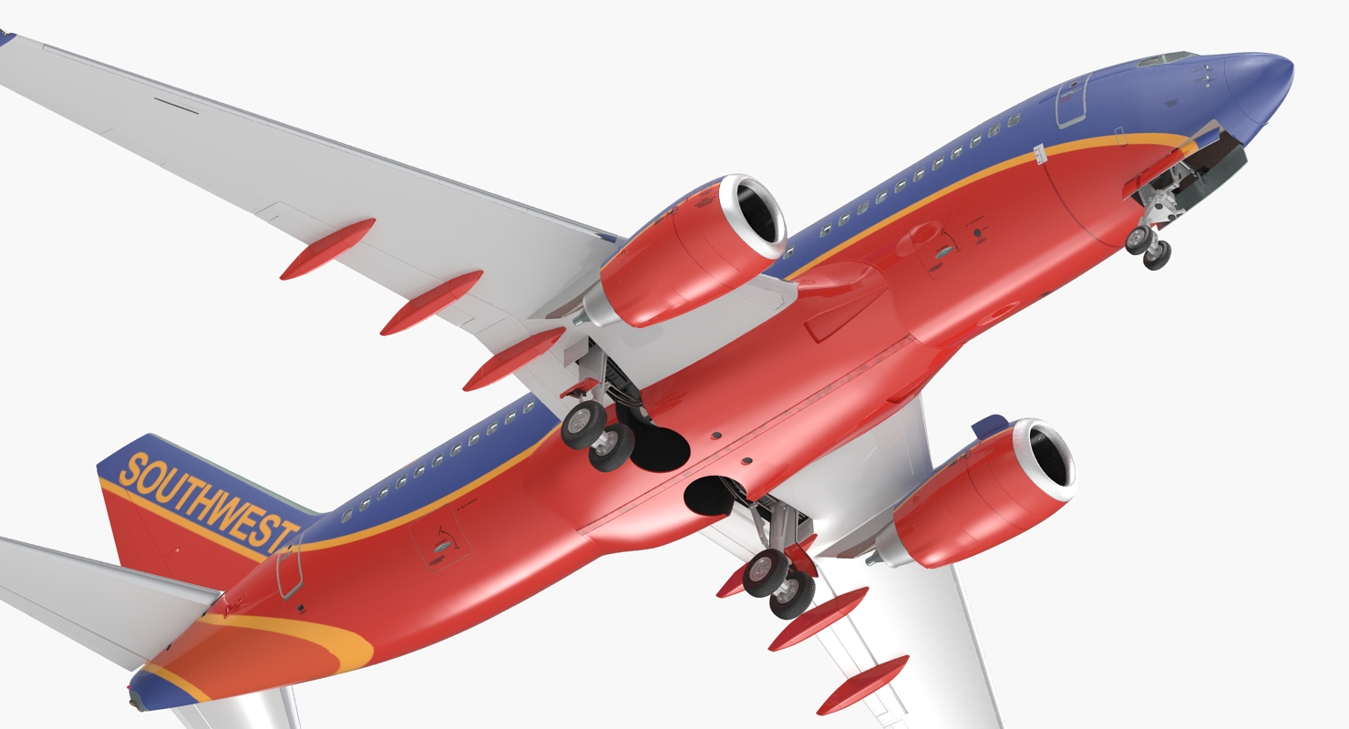 Boeing 737 700 with Interior Southwest Airlines 3D