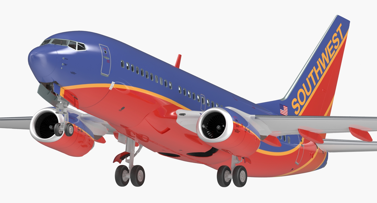 Boeing 737 700 with Interior Southwest Airlines 3D