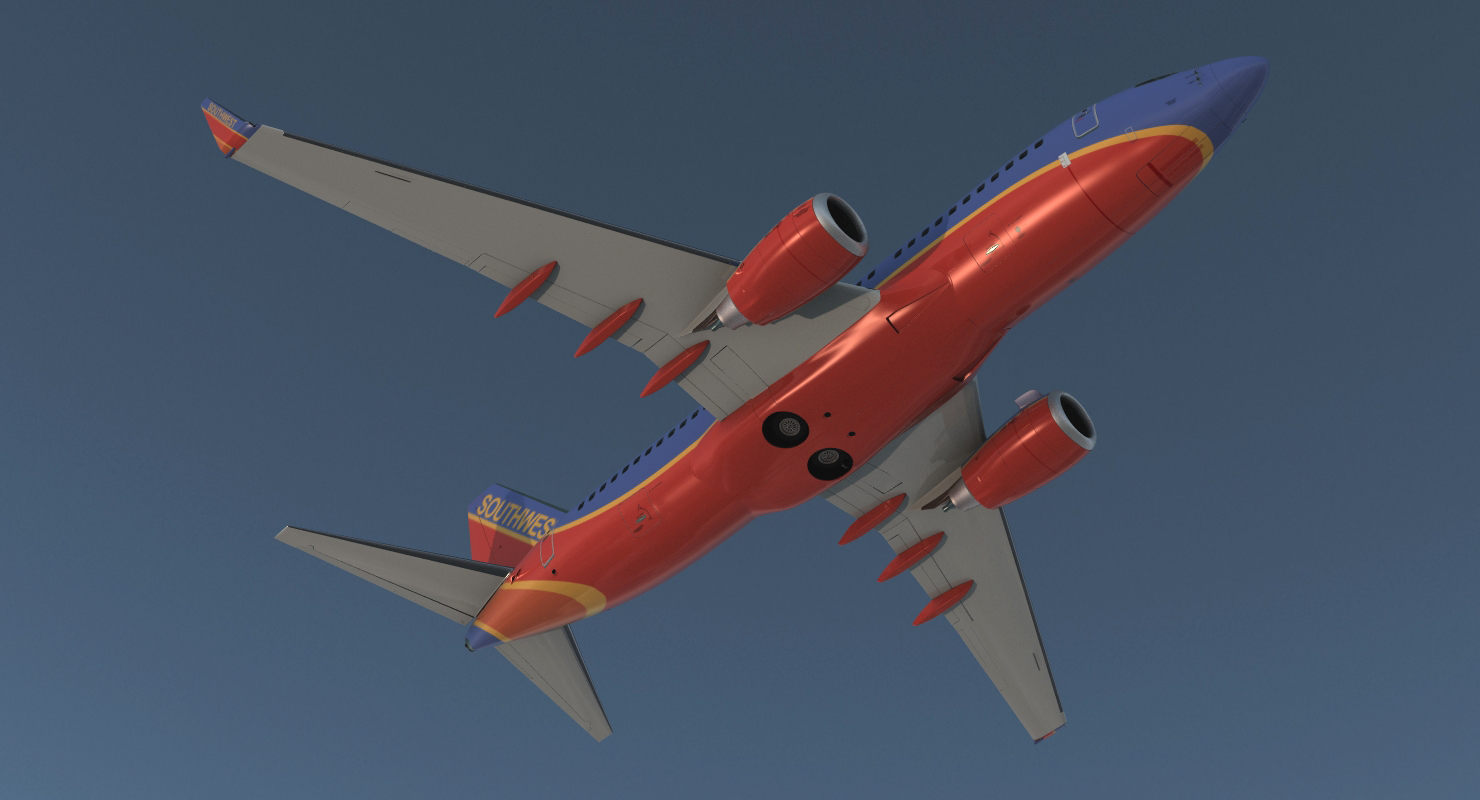 Boeing 737 700 with Interior Southwest Airlines 3D