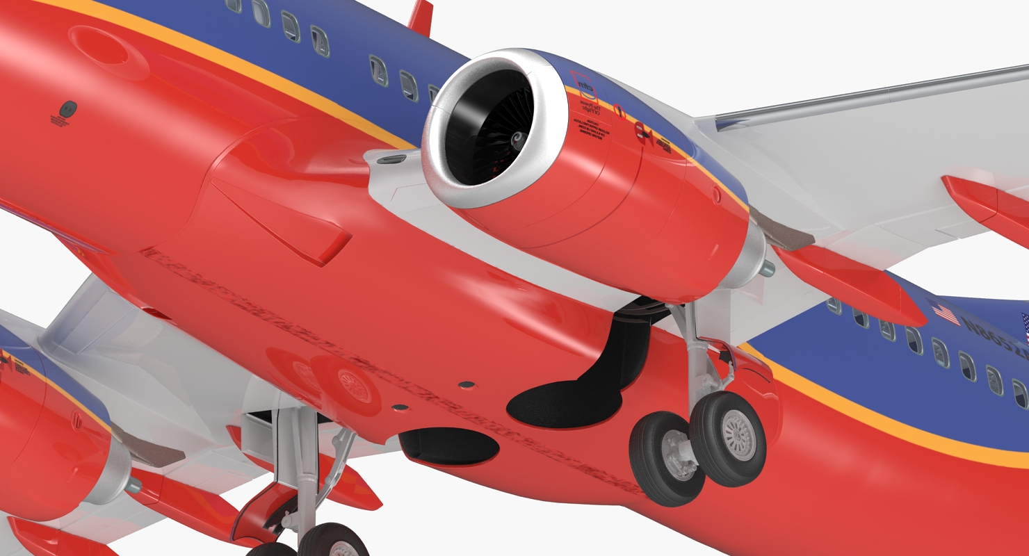 Boeing 737 700 with Interior Southwest Airlines 3D