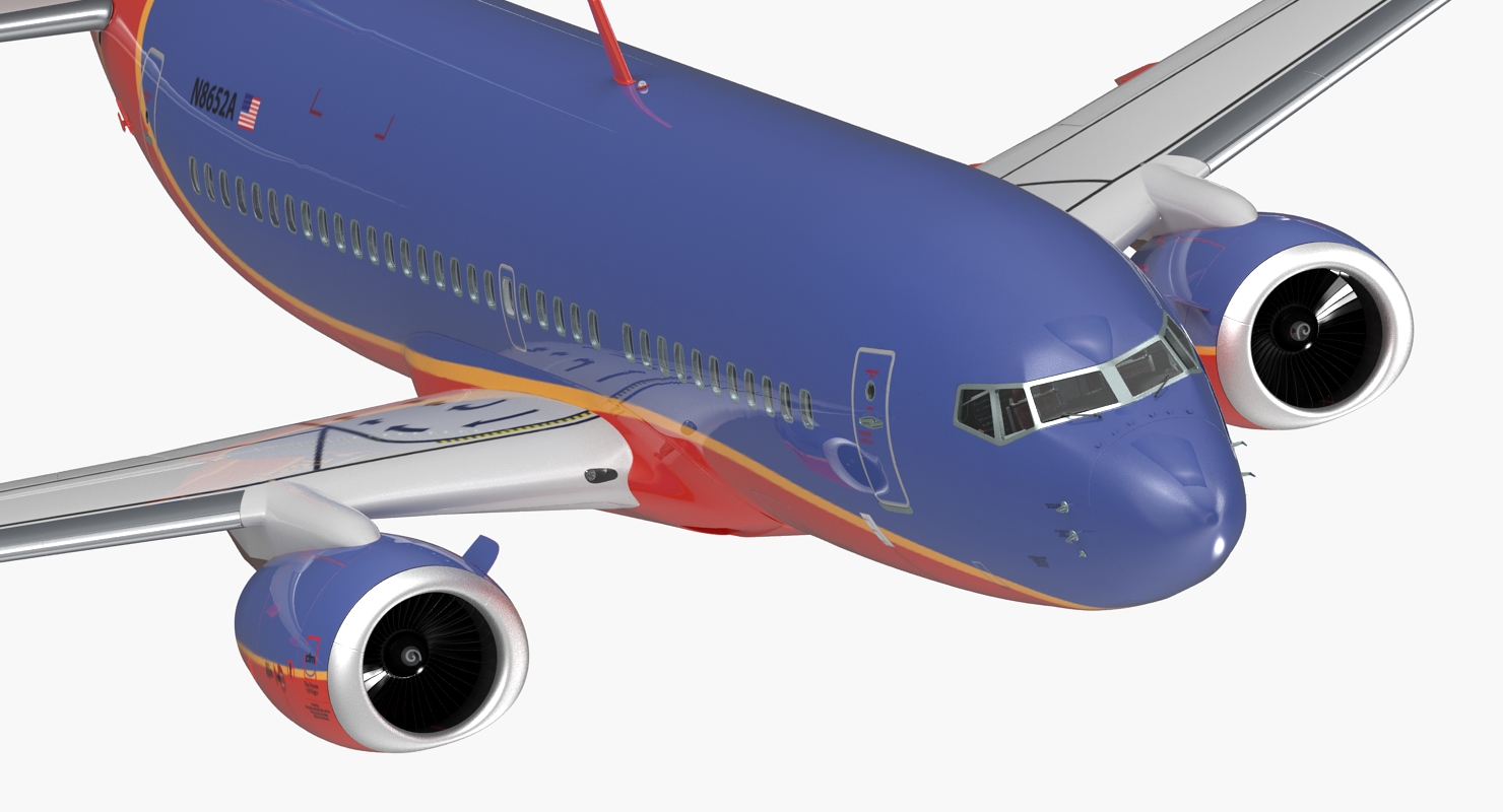 Boeing 737 700 with Interior Southwest Airlines 3D