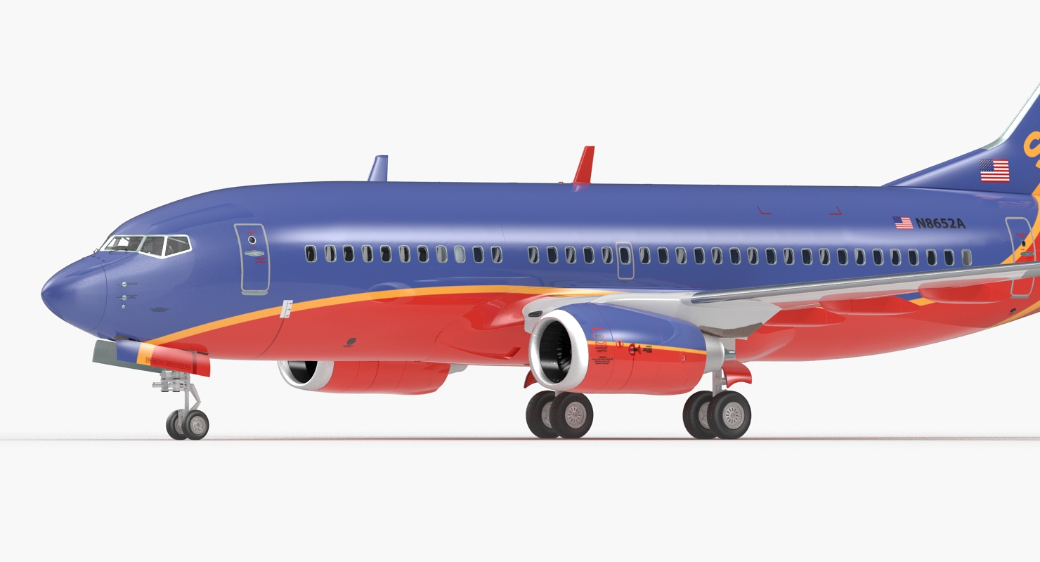 Boeing 737 700 with Interior Southwest Airlines 3D