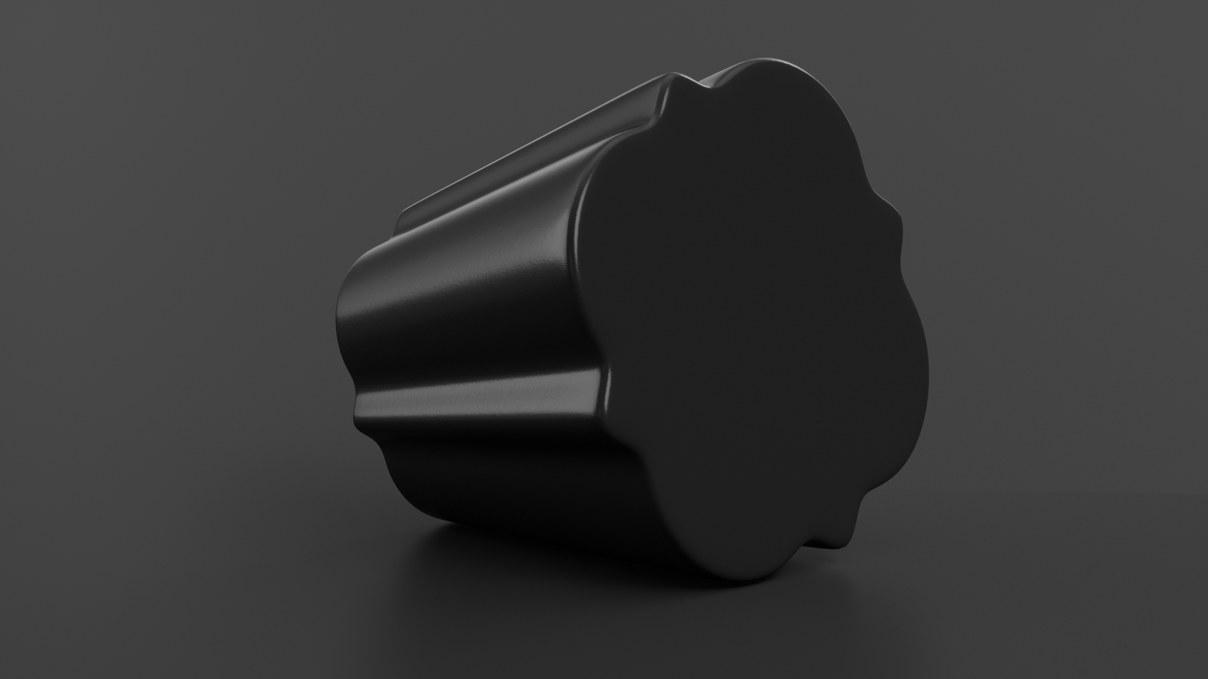 Kitchen Cabinet Handle Knob Designed Black 3D