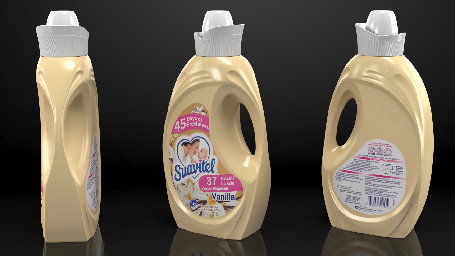 3D model Suavitel Heavenly Vanilla Liquid Fabric Softener Medium
