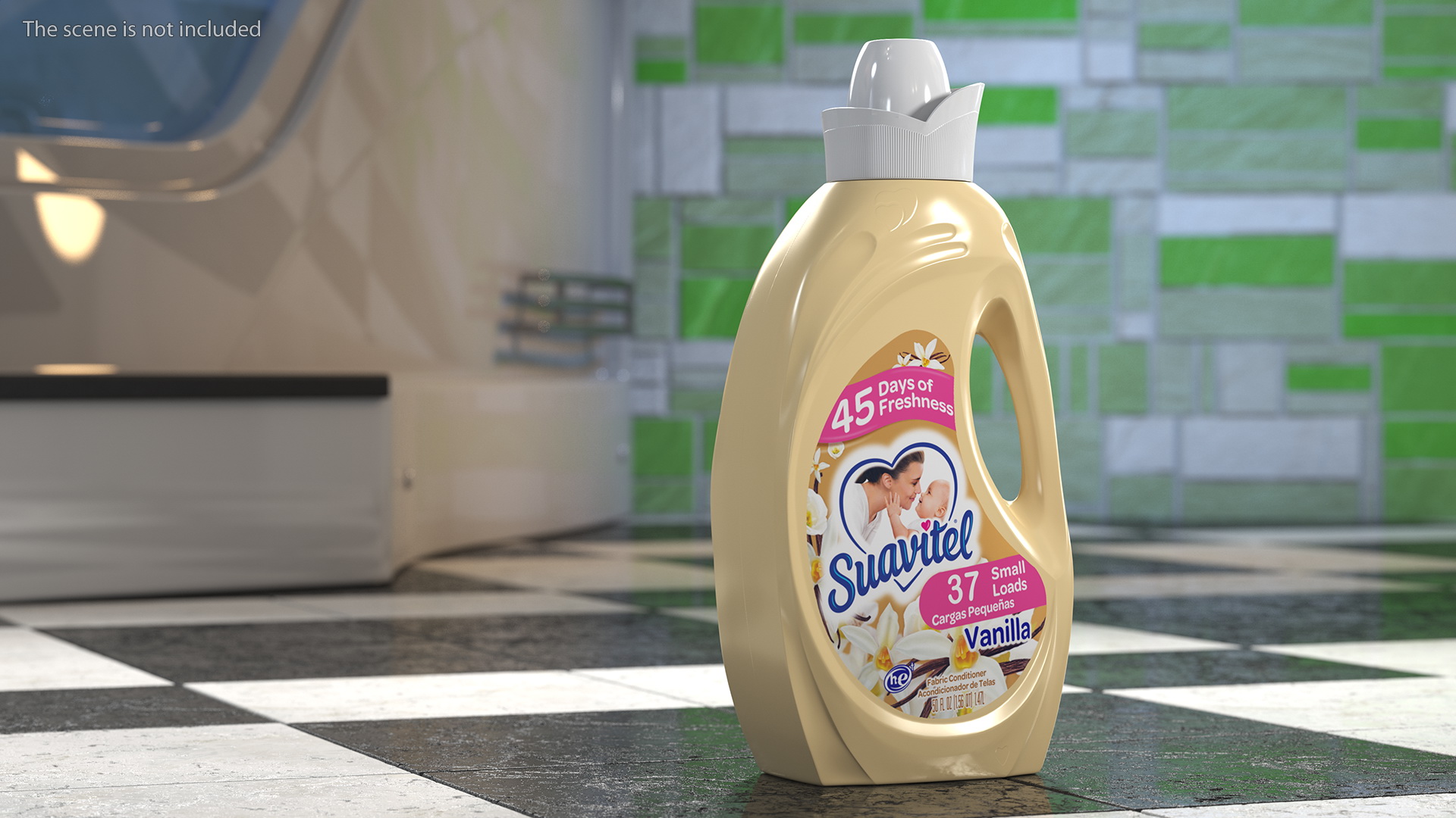 3D model Suavitel Heavenly Vanilla Liquid Fabric Softener Medium