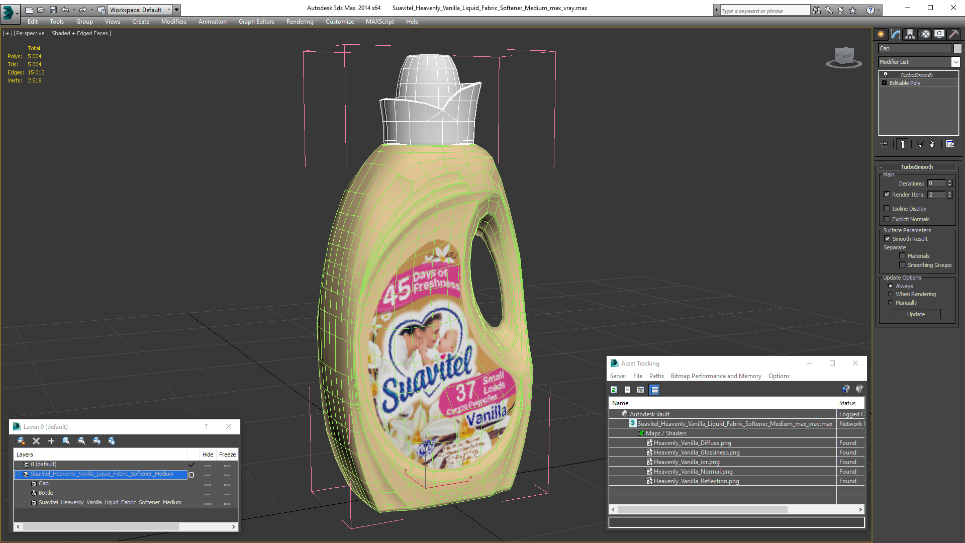 3D model Suavitel Heavenly Vanilla Liquid Fabric Softener Medium