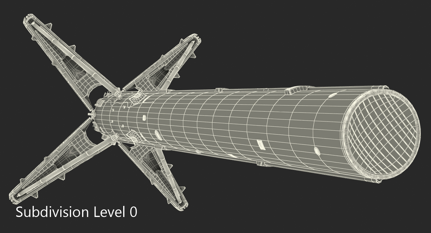 3D Falcon 9 First Stage with Landing Legs model
