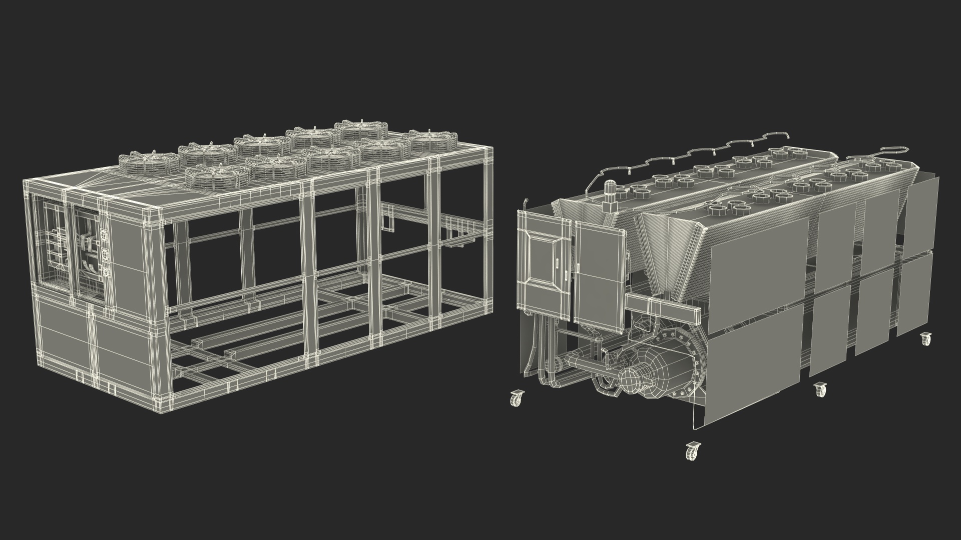 Screw Chiller for Fruit Puree 3D model