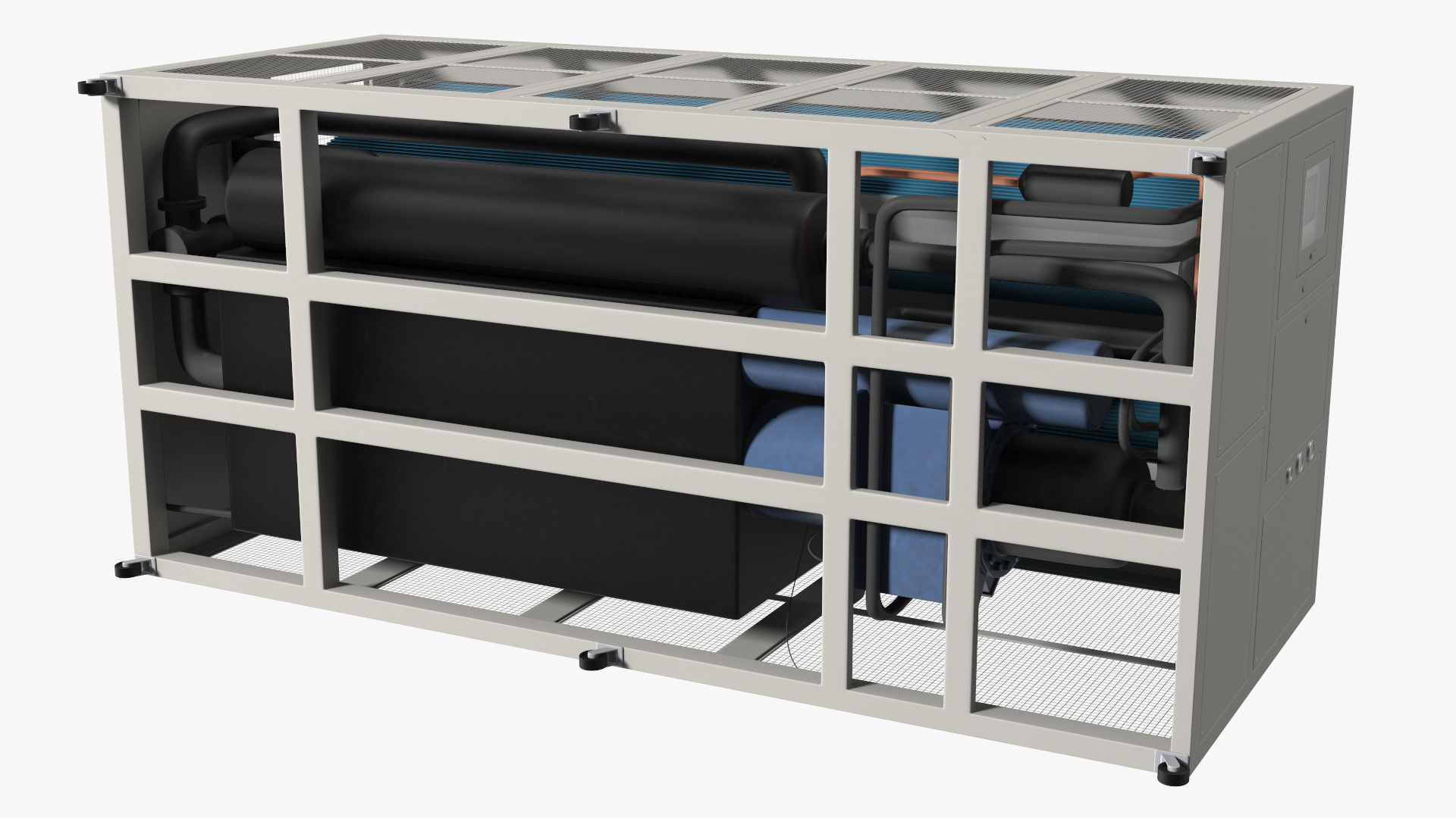 Screw Chiller for Fruit Puree 3D model