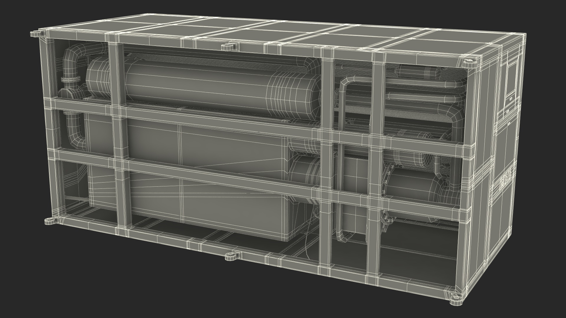 Screw Chiller for Fruit Puree 3D model