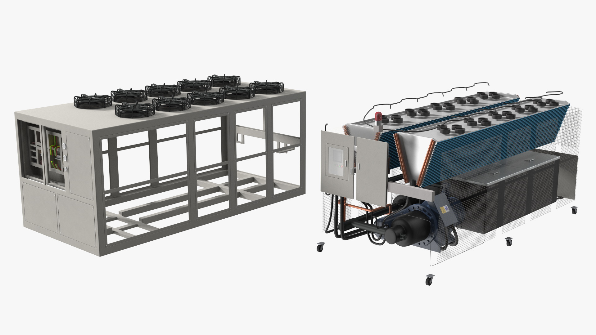 Screw Chiller for Fruit Puree 3D model